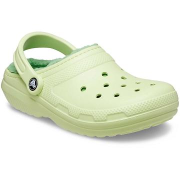 Zuecos Crocs Classic Forro Hombre Verde Menta | Mexico 0819DFMN